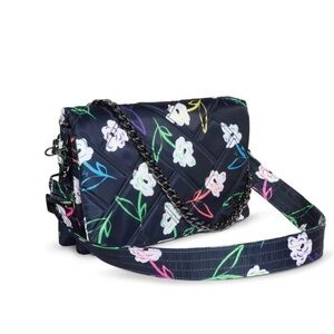 NWT Lug HUDDLE BRIGHT FLORAL Crossbody Bag with 2 Straps